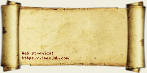 Dimitrije Hrnjak vizit kartica